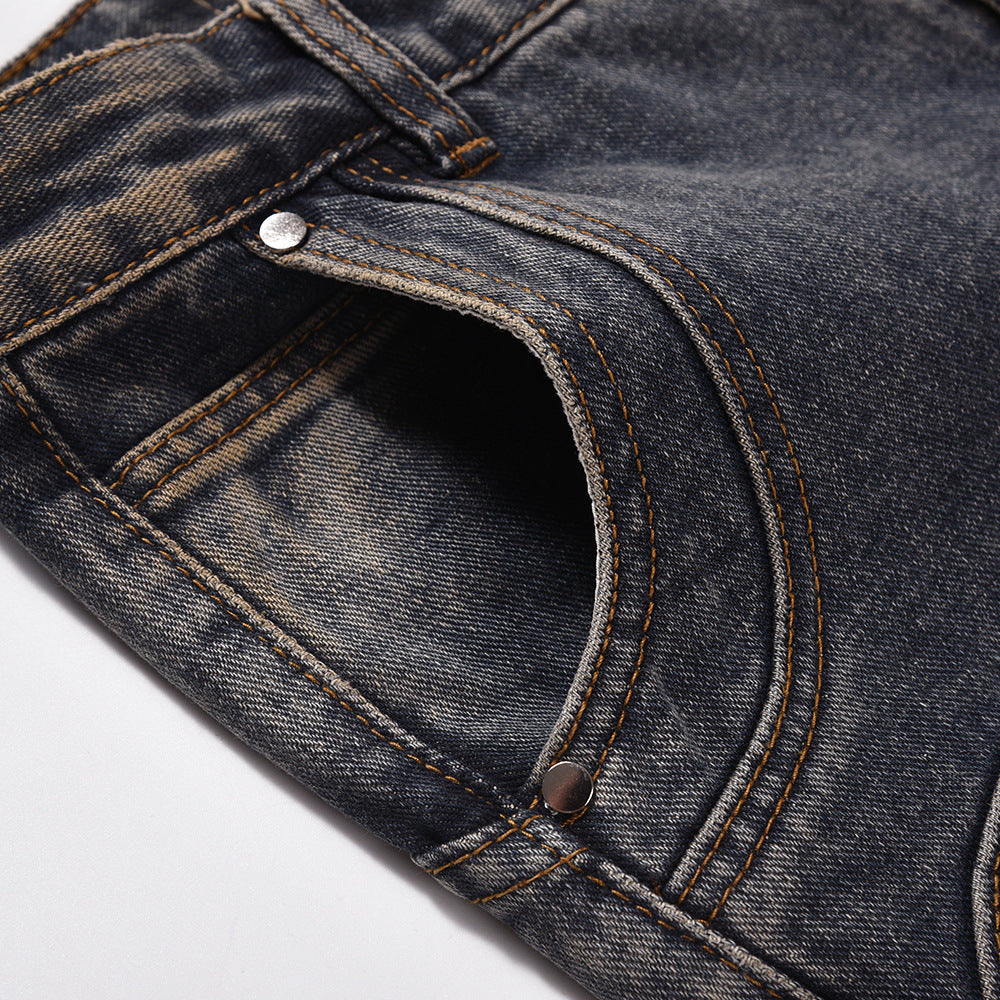 Slightly Flared Denim Jeans