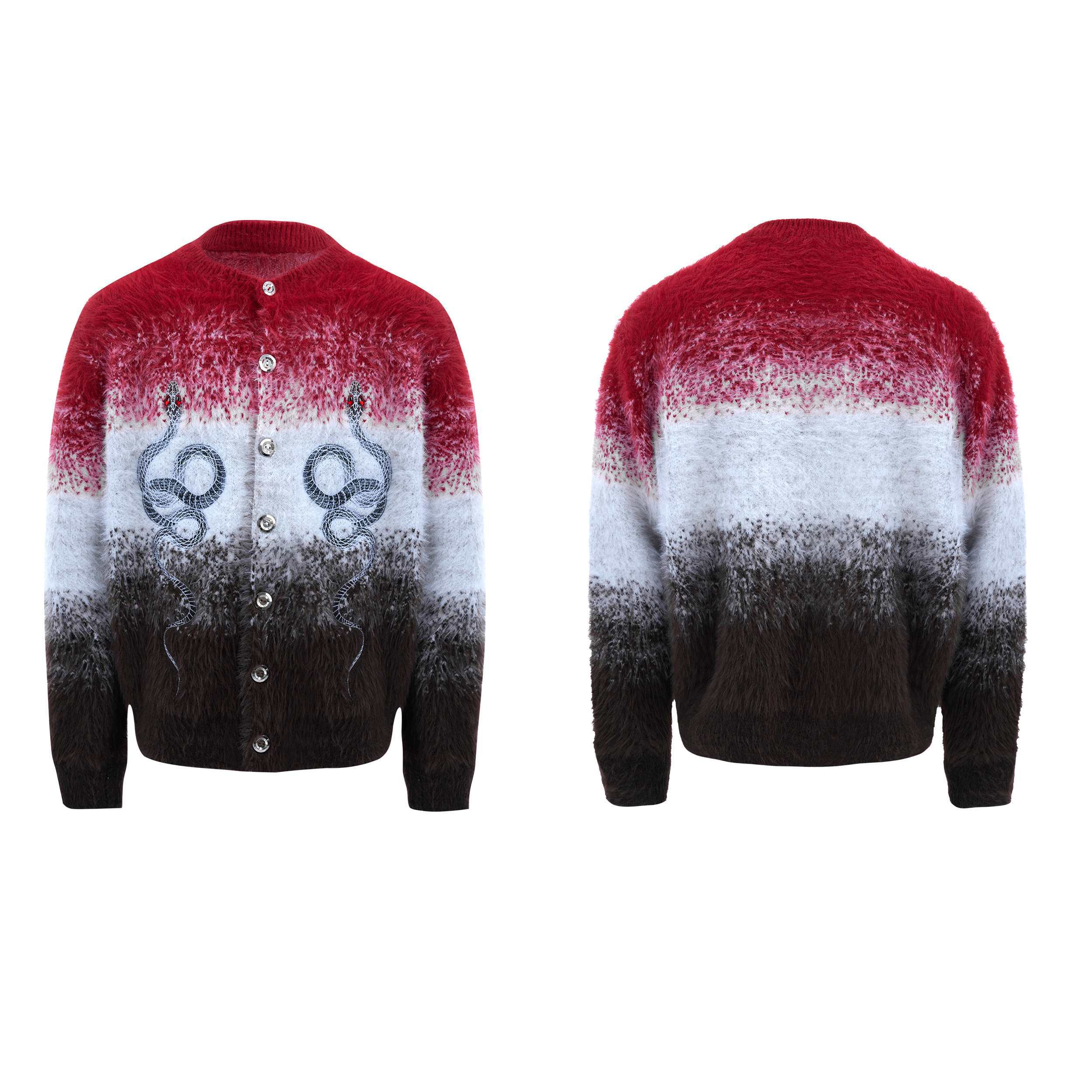 D-vine Mink Hair Gradient Loose Sweater