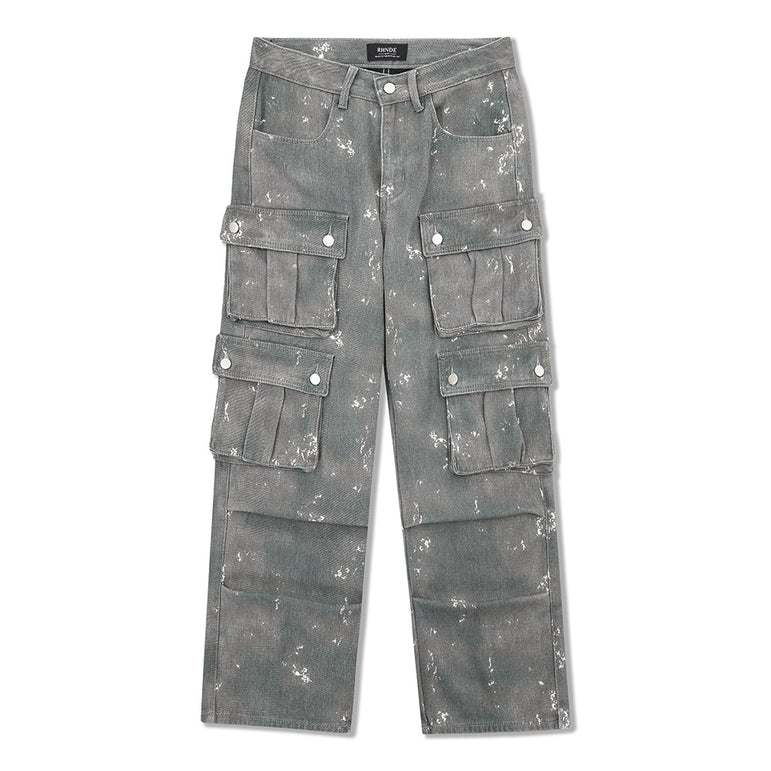 D-vine Splash-ink Denim Jeans - back view