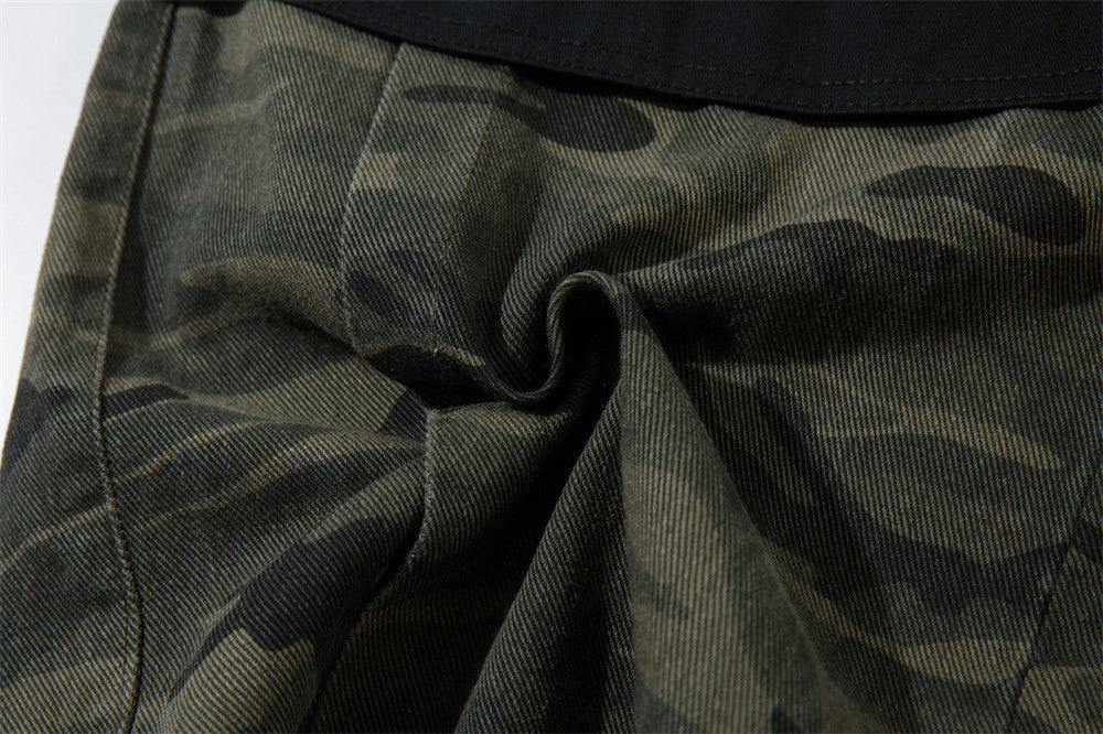 D-vine Heavy Industry Camouflage Cargos - worn on model full length