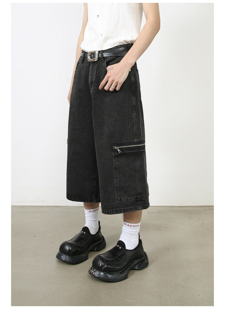 D-vine Denim Cropped Jeans - back view