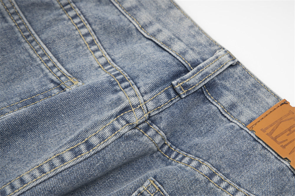 Unisex Ripped Denim Jeans