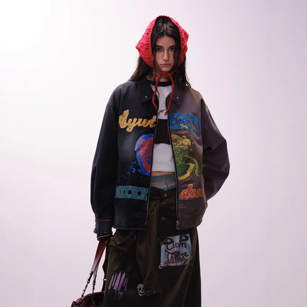 Women's Graffiti Jacket | Loose Touch Jacket | D-Vine