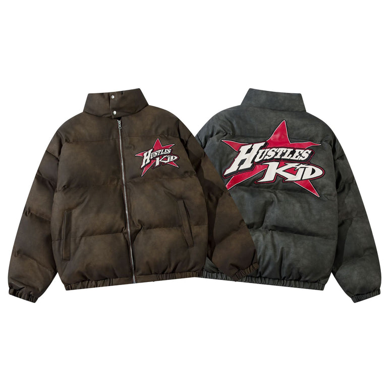 Cotton Puffer Jacket | Embroidered Cotton Puffer | D-Vine