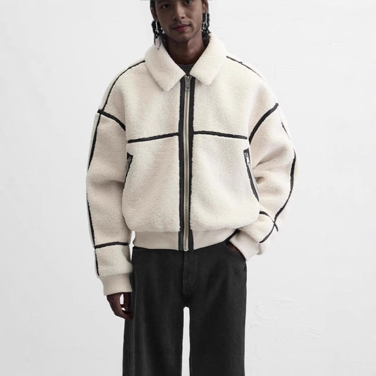 Men's Fleece Jacket | Lapel Fleece Jacket | D-Vine