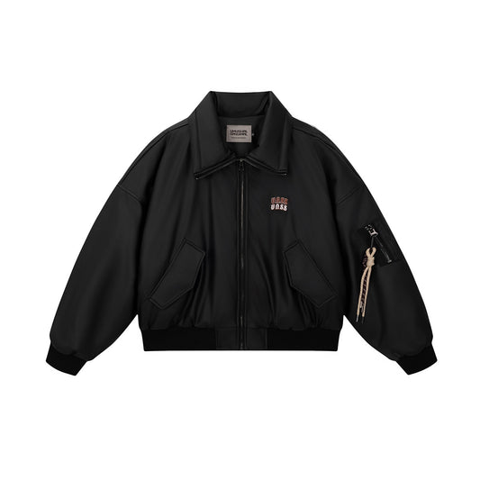 Men's Leather Coat | Embroidered Leather Coat | D-Vine