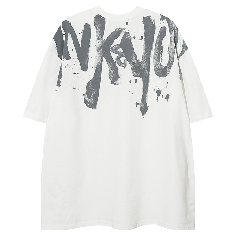 D-vine Retro Graffiti T-shirt - flat lay product shot