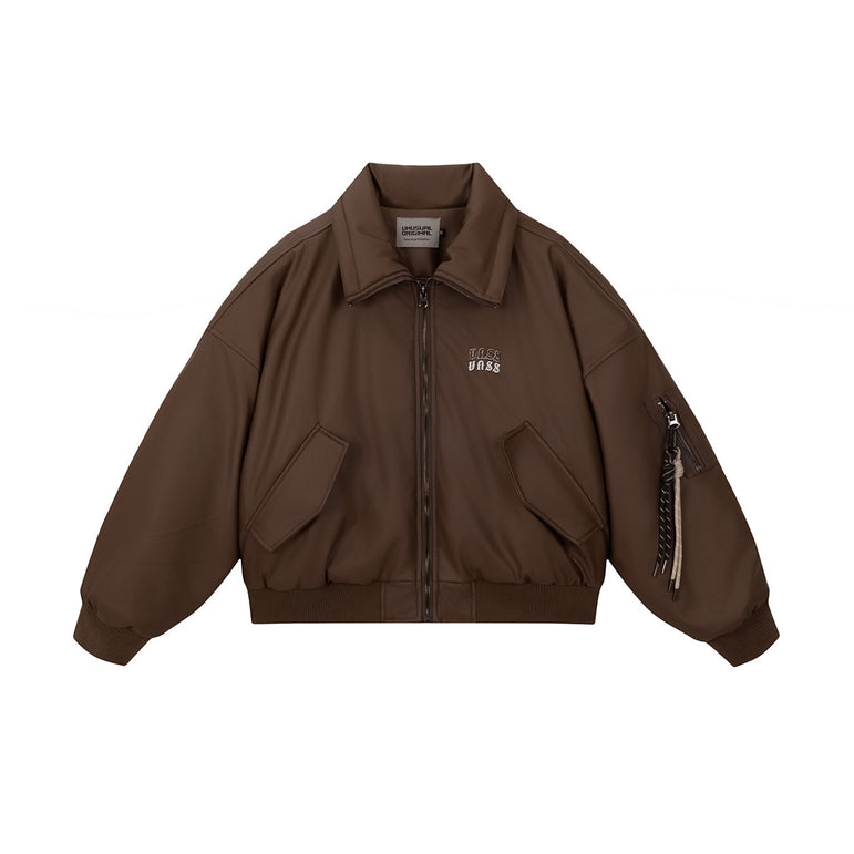 Men's Leather Coat | Embroidered Leather Coat | D-Vine