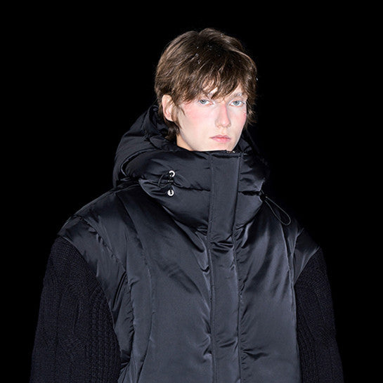 Men's Puffer Jacket | Knitted Cotton Puffer | D-Vine