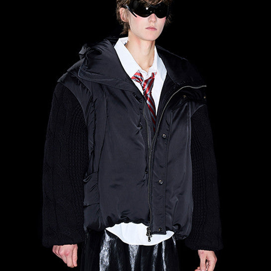 Men's Puffer Jacket | Knitted Cotton Puffer | D-Vine