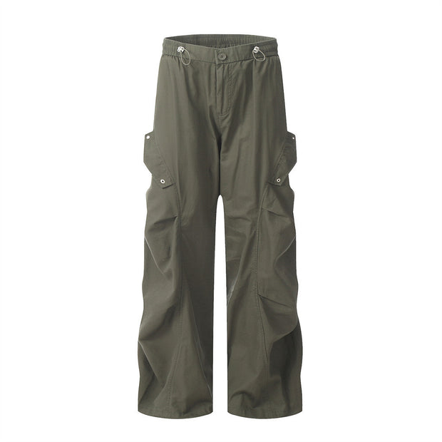 Wide-Leg Cargo Pants | Loose Fit Streetwear Trousers