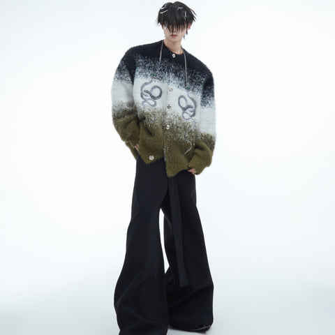 D-vine Mink Hair Gradient Loose Sweater