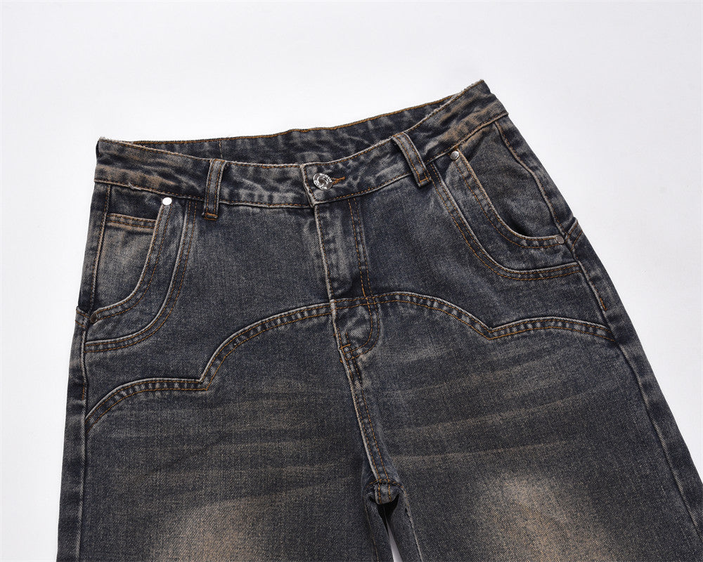 Slightly Flared Denim Jeans