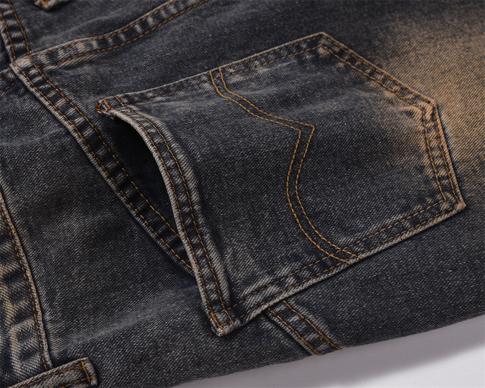 Slightly Flared Denim Jeans