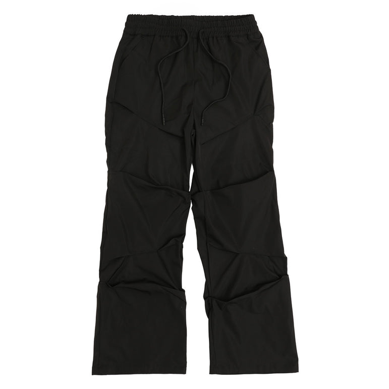 D-vine Unisex Pleated Stylish Cargos - fabric and stitching close-up