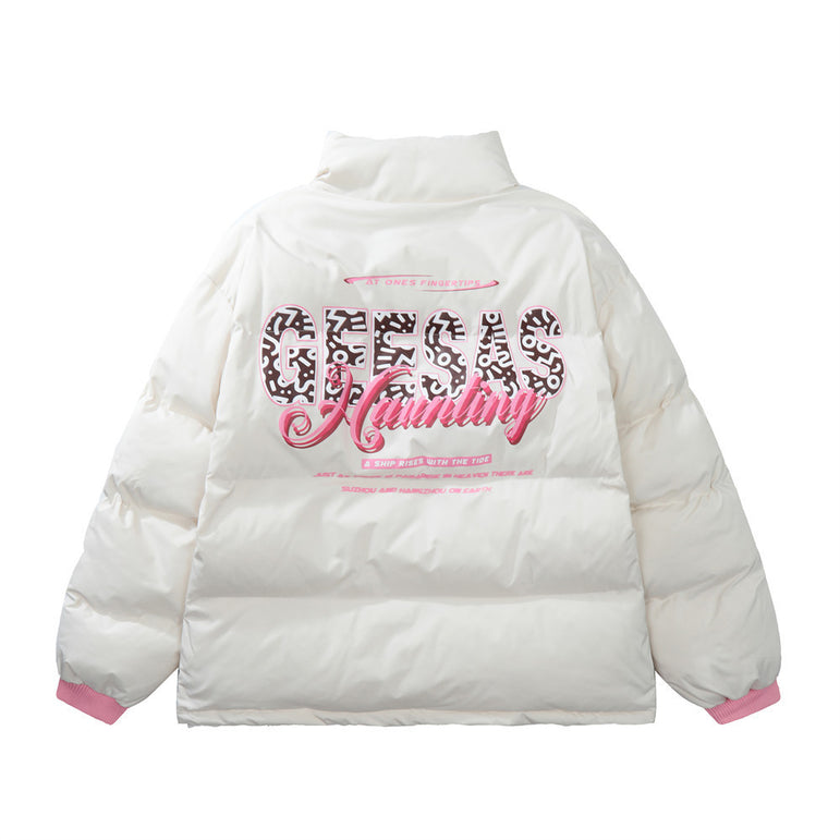 D-vine Printed Cotton-padded Puffer