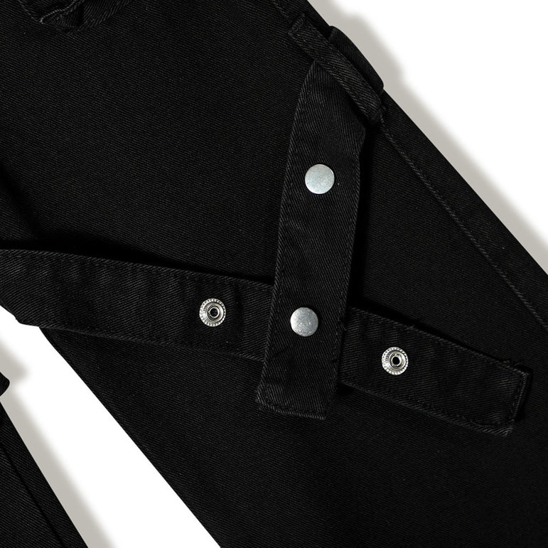 Punk Flared Denim Jeans | Bootcut Streetwear