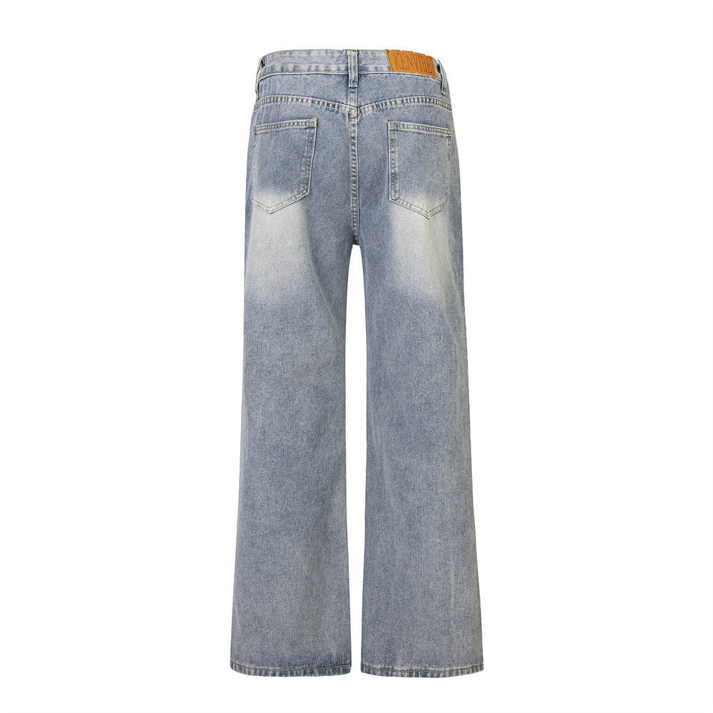 Unisex Ripped Denim Jeans