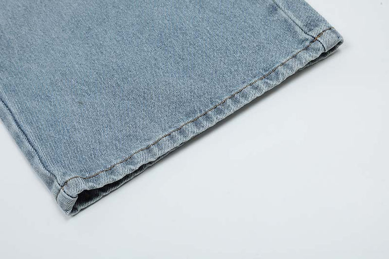 Men's Retro Floral Embroidered Jeans | Vintage Denim