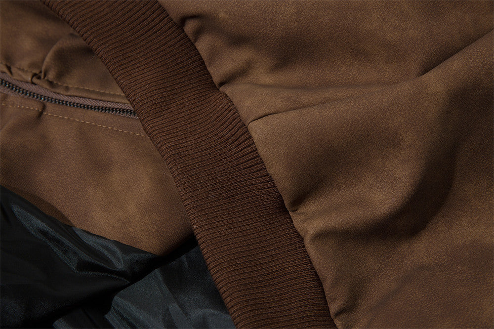 Embroidered PU Leather Jacket