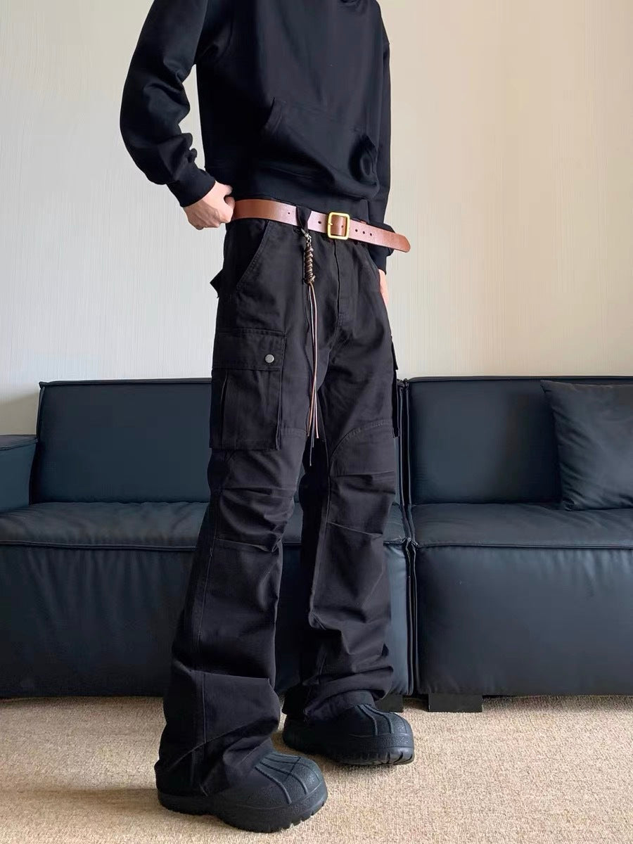 Retro Multi-pocket Cargo Paratrooper Pants