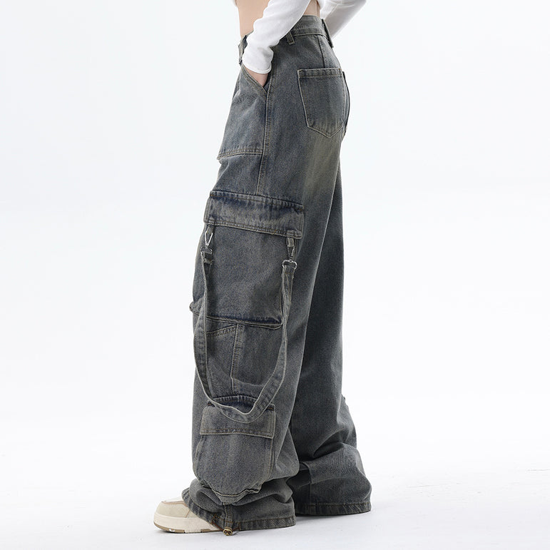 Reimagined Retro Multi-pocket jeans