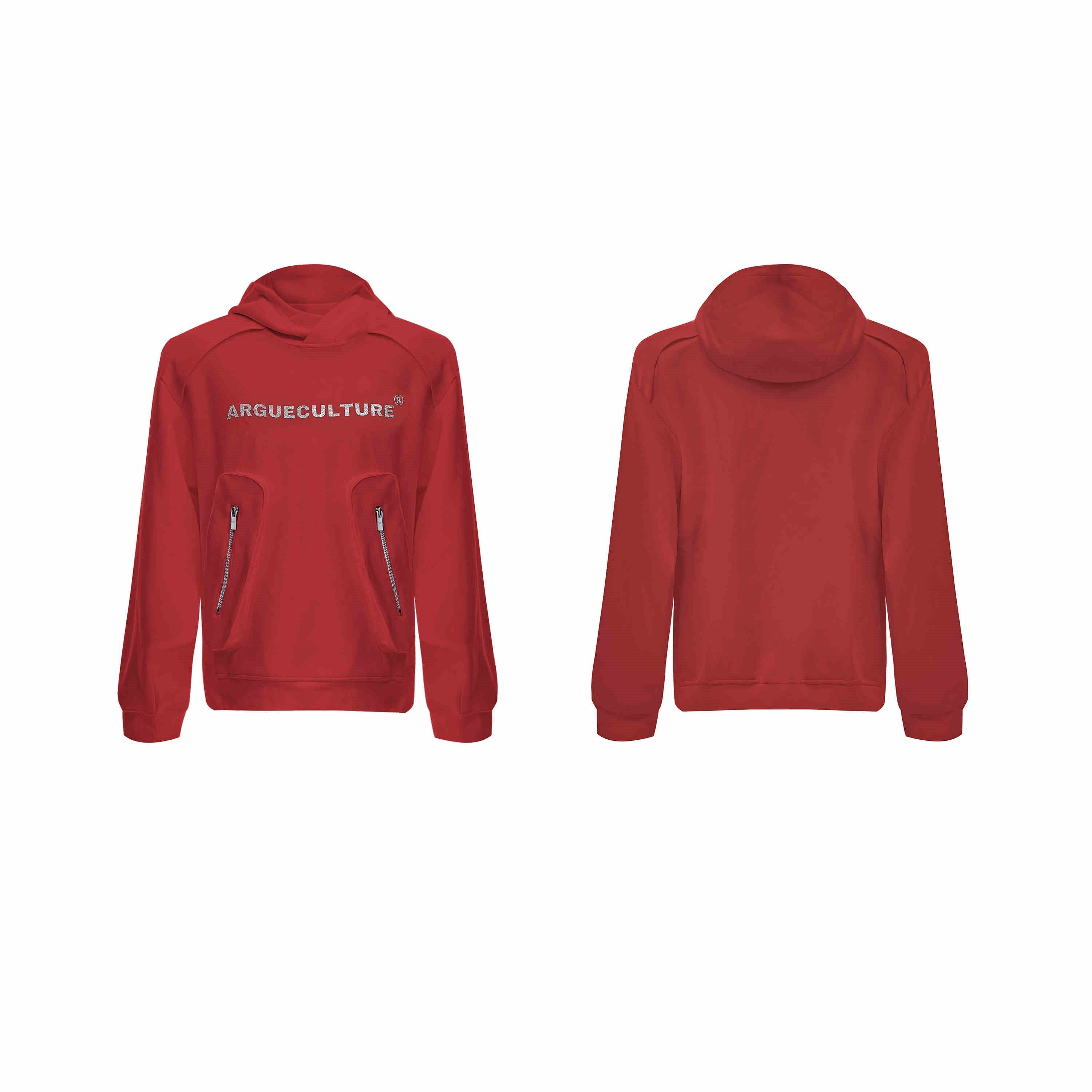 Oversized Cargo Pocket Pullover Hoodie | Streetwear
