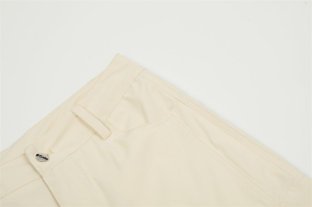D-vine Willow Clinch Pleated Cargos - pleating detail close-up