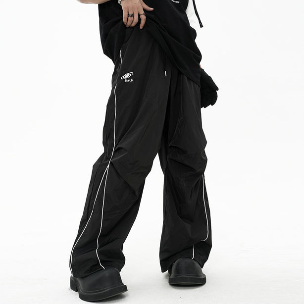 Striped Jogger Cargo Pants | Loose Fit Trousers