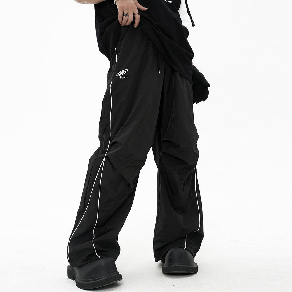 Striped Jogger Cargo Pants | Loose Fit Trousers
