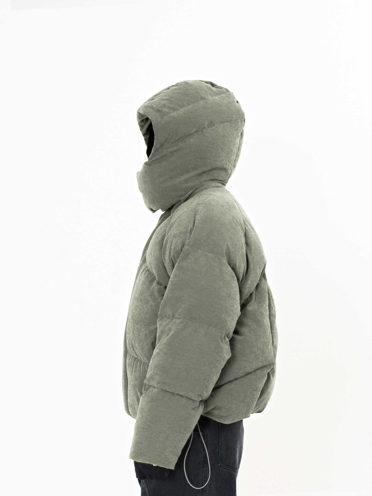 D-vine Helmet Hooded Puffer