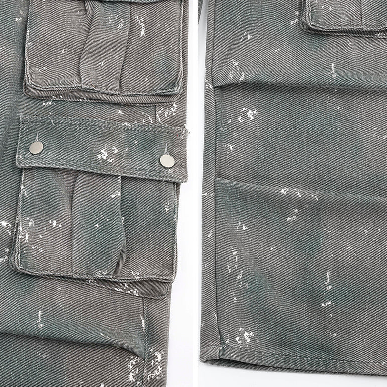 D-vine Splash-ink Denim Jeans - pocket detail close-up