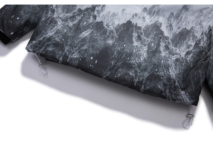 D-vine Gradient Cotton Padded Jacket