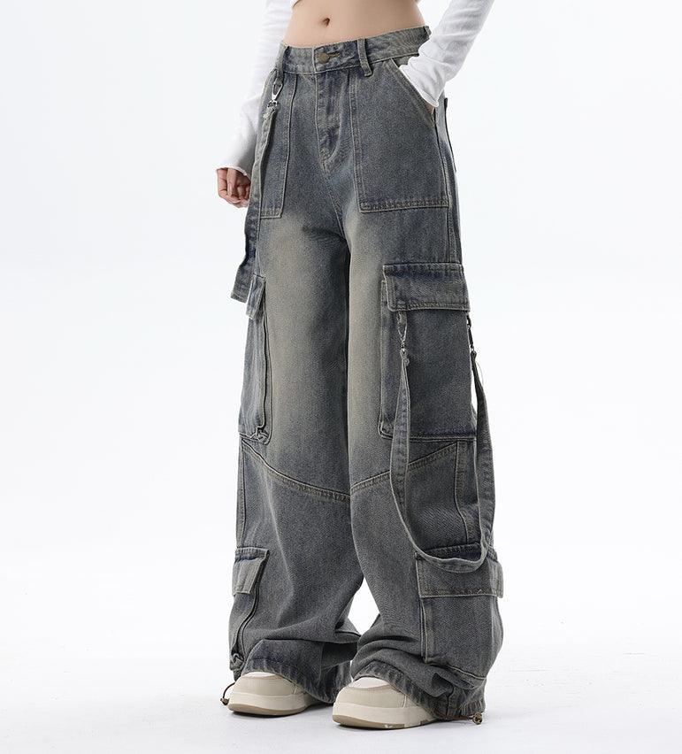 Reimagined Retro Multi-pocket jeans